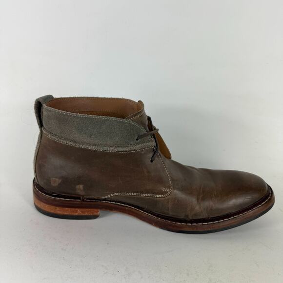Cole Haan Chukka Boots Men\'s 9.5 Brown Leather Almond Toe Lace-Up Block Heel main image 8